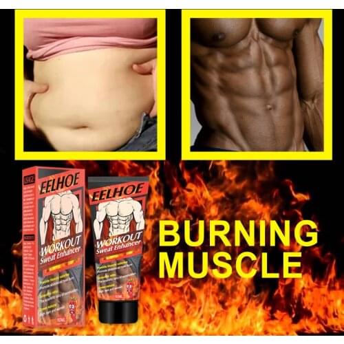 Abdominal Muscle Fat Burning Cream Fitness Shaping Slimming Creams Vest Line Exercise Weight Loss Burning Muscles Men Women Safe