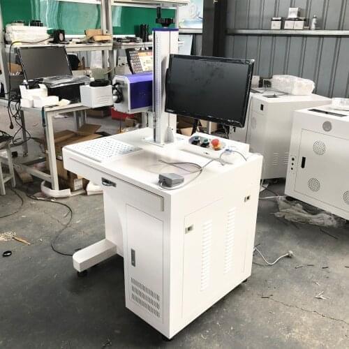 Mini Fiber Laser Marking Machine 50W Laser Source Engraver Machine Graver Cutter Metal Stainless Steel 110mm 200mm 300mm