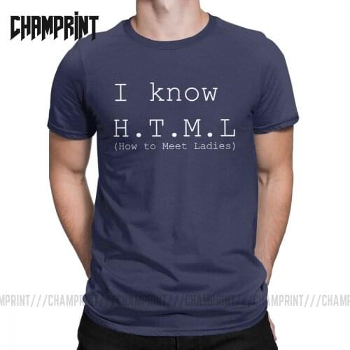 Fashion I Know HTML Silicon Valley T-Shirts Men Cotton T Shirts Aviato Hooli Geek Tv Nerd Richard Funny Short Sleeve Tee Shirt