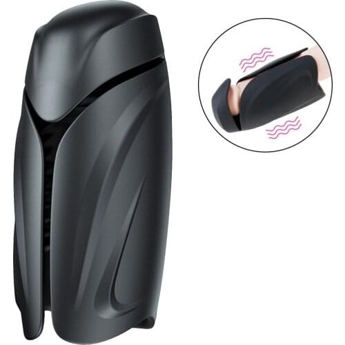 Male Glan Massager Penis Stimulator Delay Stamina Trainer Vibrator Oral Climax Male Masturbator Aircraft Cup Sex Toys for Men