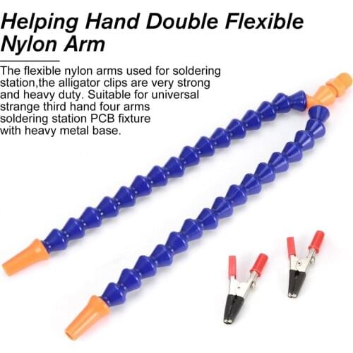 Nylon Arm for Aluminium alloy Soldering Station Helping Hand Soldering Iron Station Double Flexible Nylon Arm Spare Part