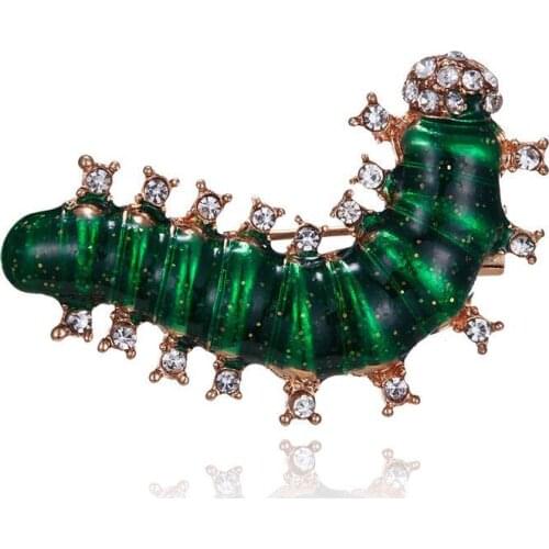 New fashion high-end rhinestone badge brooch jewelry creative animal insect chest decoration clothing accessories holiday gifts