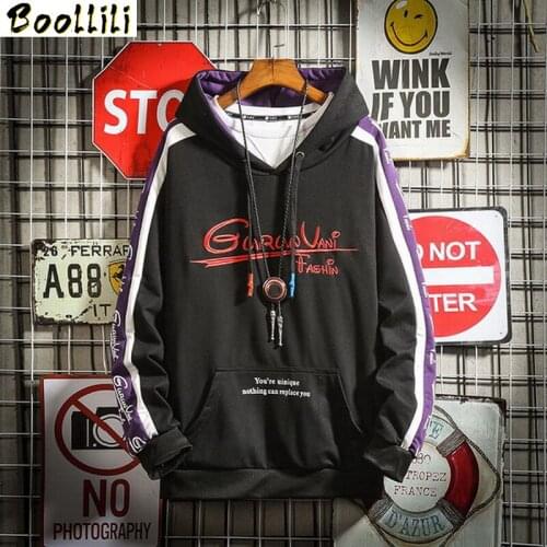 2020 New Arrived Hoodie Sweatshirt Men Thick Fleece Style Hip Hop High Streetwear Casual O-Neck Long-Sleeved