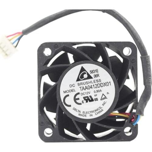 Original Delta TAA0412DDX01 4020 DC 12V 0.9A 4CM 40*40*20mm 4-line PWM Ultra Violent Cooling Fan