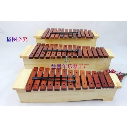Percussion Instrument 13 Tone Red Xylophone High School Low Rosewood Xylophone Dulcimer Music Teaching Aids