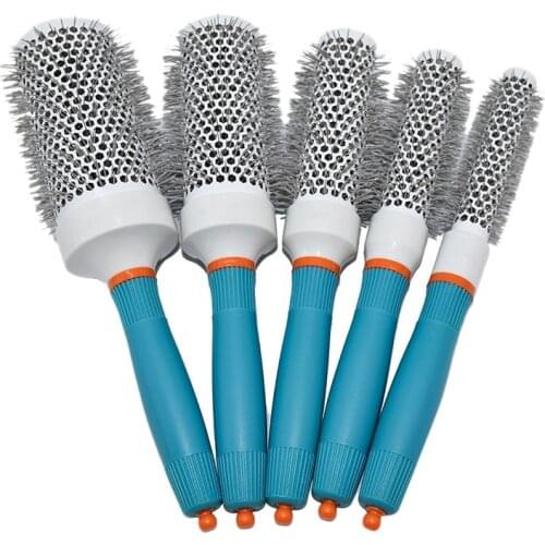 Newest Roller Comb Professional 5 Size Hair Dressing Brushes High Temperature Resistant Round Comb Hair Styling Tool Hairbrush