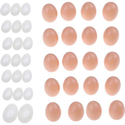 Realistic Simulation Eggs for DIY Painting Home Decor Party Supplies Farm Animal Cages Chicken Coop Accessory