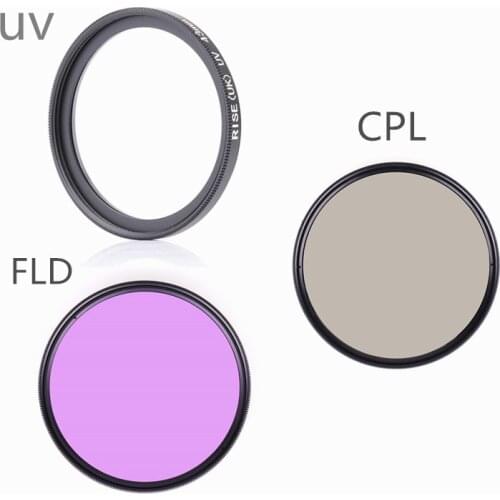 RISE(UK) camera filter 49 52 55 58 62 67 72 77 mm FLD UV CPL Filter for Sony Canon nikon camera d5200 d3300 d3100