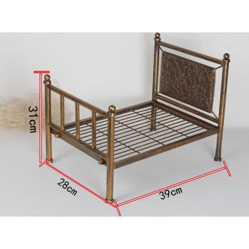 Newborn Removable Classical Iron Crib Photography Props Studio Photo Posing Bed Baby Photo Shoot Accessories