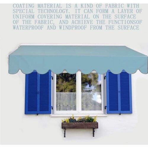 Sun Shade Rainproof Awning Fabric 2x1.5m Waterproof Awning Replacement Fabric for Outdoor Courtyard Garden Balcony
