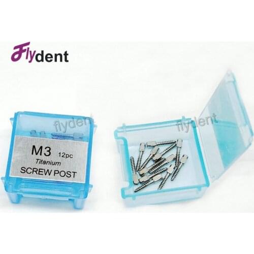 12pcs in box Dental Screw Post titanium Screw Post Dental post Supplies dental titanium materials