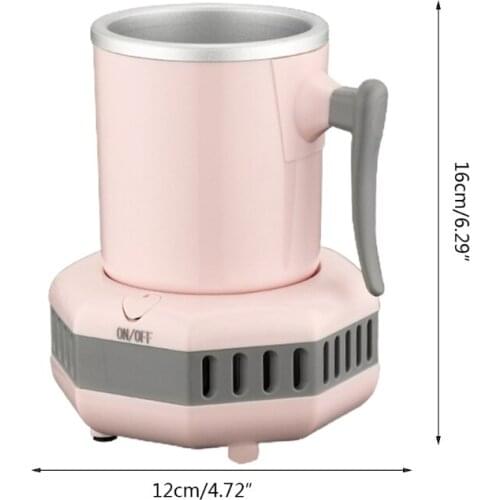 Smart Cooling Cup Desktop Cold Drink Machine Home Office Table Cooler Mug Holder L69D