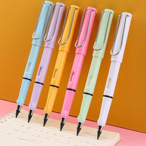 Eternal Writing Inkless Writing Pencil Art Sketch Childrens Painting Tools Novelty Birthday Gift Positive Posture Pencil HB
