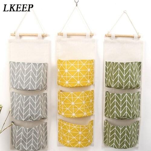 Women Cosmetic Bags Wall Hanging Bag Milti-Layer Pocket Hanging Holder Sundry Cosmetic Jewelry Organizer Makeup Bag