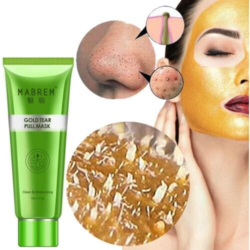 Gold Blackhead Mask Remove Stains Shrink Pore Improve Rough Skin Acne Depth Replenishment Moisturizing Oil-control 40g