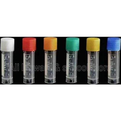 1.8ML Graduated 100/200/300/500/1000PCS Laboratory Using Plastic Cryovial Freezing Tube With Cover