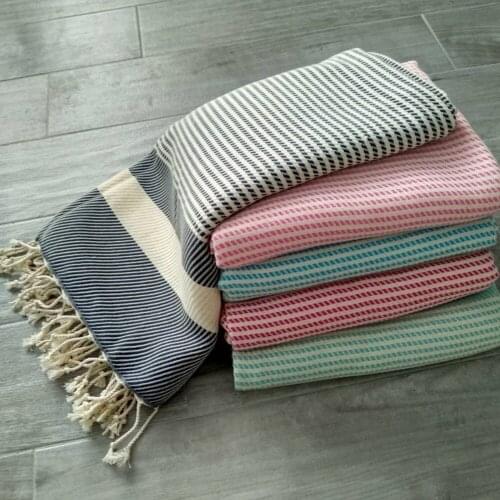 1 Pcs Organic Cotton Peshtemal Soft Tissue It can be used on the beach, pool or shower It is harmless to health