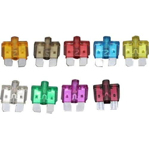 10PCS Medium Size Auto Fuse 5/7.5/10/15/20/25/30/35/40A Inserts Car Insurance Tablets Medium Fuse with Lamp Car Inserts Fuse