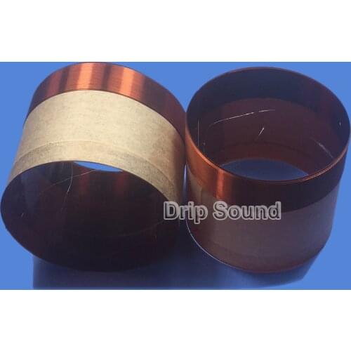 2pcs 75.5mm 75.5 Core 8ohm Bass Voice Coil KSV Kapton Aluminium Woofer Sound Drive Speaker Repair Parts