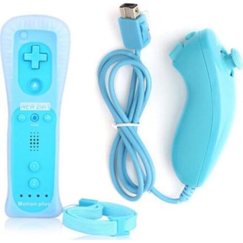 For Nintend Wii 2 In 1 Set Wireless Bluetooth GamePad Remote Controller Joystick Left Hand And Optional Motion Plus
