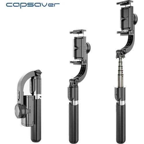 Capsaver 3 Axis Handheld Gimbal Stabilizer Universal Smart with Remote Control for Smartphone Vlog Youtube Live Stream Portable