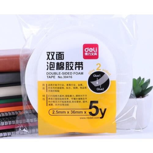 30416 Gelatin Sponge Double-Sided Foam Adhesive (36mm * 5Y) Tape Foam Double-Sided Adhesive Tape stationery office supplies