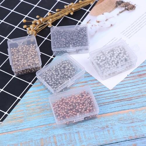 400pcs Round Plastic Head Steel Point Push Pins Map Thumb Tacks Pin Office School Supplies