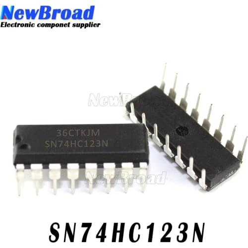 5pcs SN74HC123N DIP16 74HC123 DIP HD74HC123AP MM74HC123AN 74HC123 DIP-16