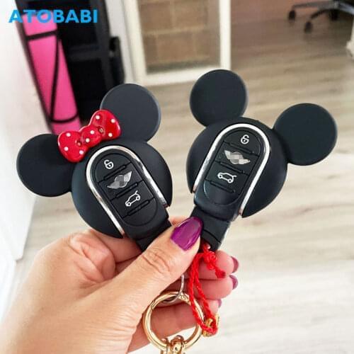 ATOBABI ABS Car Key Case Replace Shell For BMW Mini Cooper JCW F54 F55 F56 F57 F60 Clubman Countryman Smart Remote Fobs Decorate