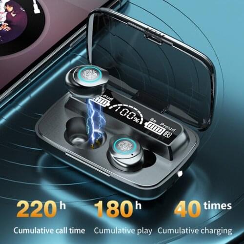 M17 Wireless with HeadphonesCharging Box Wireless Headset 5.1 Bluetooth Earphone TWS Touch Waterproof Sports Headphones