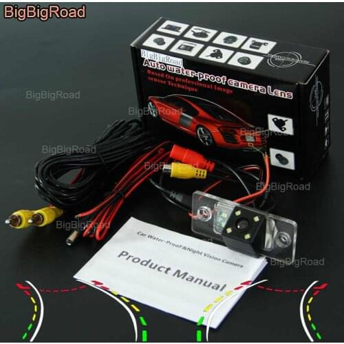 BigBigRoad Car Intelligent Track Rear View Camera For Volkswagen Touran / Golf Touran /Jetta MK4 / Bora A4 / Touareg / Tiguan