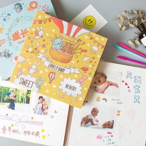 PA25 Baby DIY photo album making handmade childrens growth album kindergarten record book loose-leaf film album