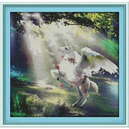 Joy Sunday Cross Stitch Kit The Keeper of The Forest Patterns 14CT 11CT Printed Cross Stitch Handmade Embroidery Needlework Sets