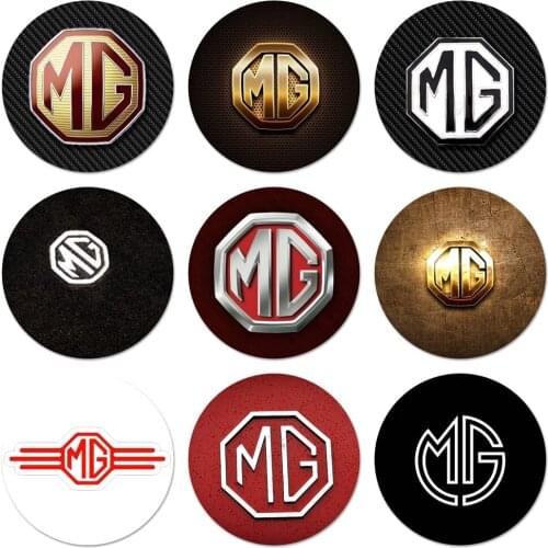 Cool MG car logo Icons Pins Badge Decoration Brooches Metal Badges For Clothes Backpack Decoration 58mm
