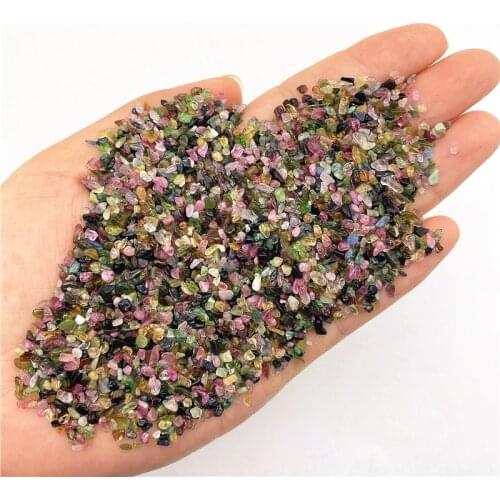 Beautiful 50g 1-3mm Natural Tourmaline Stone Crystal Gravel Specimen Home Decor Natural Quartz Crystals