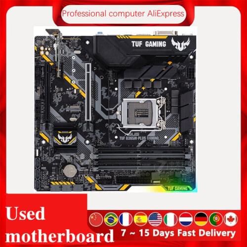 For Asus TUF B365M-PLUS GAMING(WI-FI) Original Used Desktop Intel B365 B365M DDR4 Motherboard LGA 1151 i7/i5/i3 USB3.0 SATA3