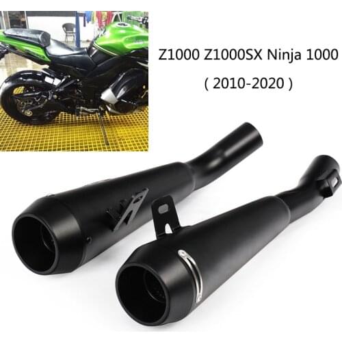 Slip On Exhaust Set for Kawasaki Z1000 Z1000SX Ninja 1000 Motorcycle Exhaust Pipe Reserve Catalyst No DB Killer Muffler Escape
