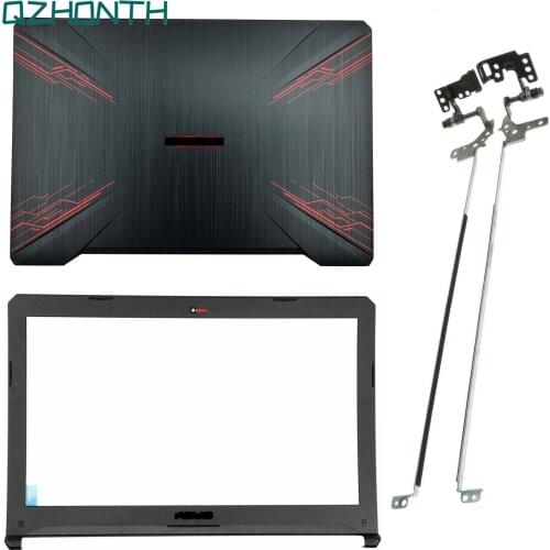 New LCD Back Cover & Front Bezel & Hinges For Asus TUF Gaming FX504 FX504G FX80 FX80G