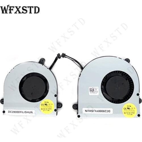 New CPU GPU Cooling Fan For Dell Alienware M17XR3 M17X R3 R4 / 0XVXVH DC28000CMF0 XVXVH Laptop Radiators Brushless Cooler