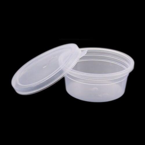 Plastic Jewelry Bead Storage Box Small Round Container Nail Art Rhinestone Bead Gems Case Organizer Boxes 2pcs/set