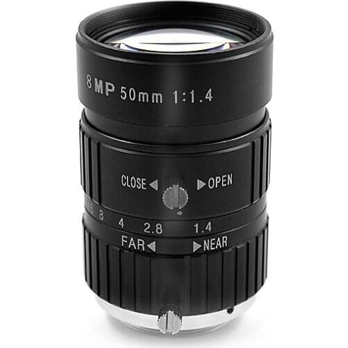 8 million HD industrial camera lens 50mm 1-inch low distortion C-mount machine vision inspection industrial lens