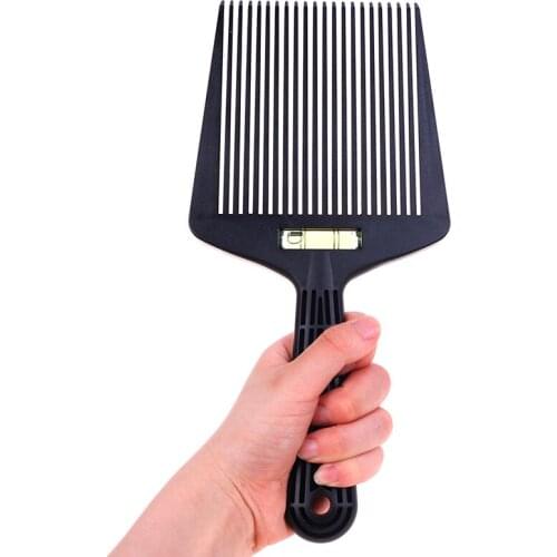 Hair Trimming Accessories Bubble Clipper Comb Barber Styling Tools Anti-Slide Handle Plastic Flat Top Comb