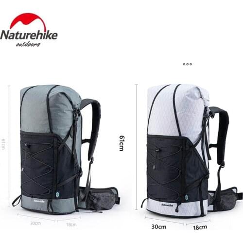 Naturehike Ultralight X-pac 210D Nylon Waterproof Breathable Soft Camping Backpack 45+5L Travel Hiking Outdoor Sports Pack