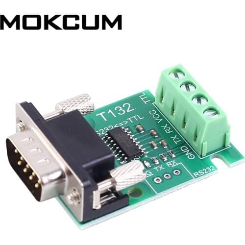 TTL UART to RS232 Bus Converter RS232 to UART Data Analyzer DB9 Male Socket