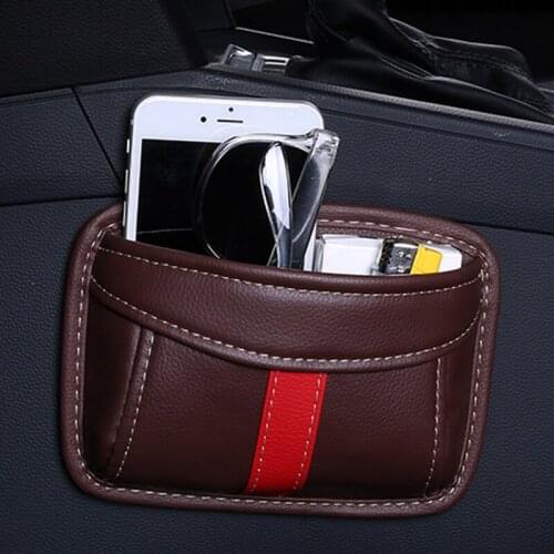 Universal car adhesive PU leather storage box for BMW 1 2 3 4 5 6 7 Series X1 X3 X4 X5 X6 325 328 F30 F35 F10 F18 GT