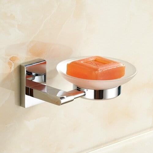 Vidric sanitary fashion simple full chrome-plated copper Soap dish rack dish soap / soap dish holder