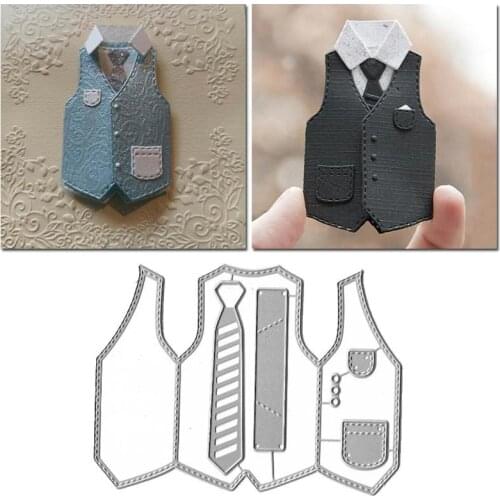 Vest Shirt Shape Cutting Dies For DIY Scrapbooking Decorative Card making Craft Fun Decoration 5.7*6.35cm