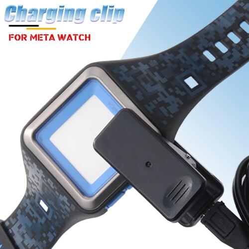 High Quality USB Charging Cable Cord Clip Adapter Fast Stable Charger Portable Adapter For Meta Watch Smartwatch Accessories