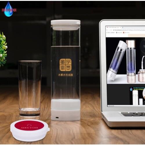 Titanium Ionizer Rich Hydrogen Generator 500ML Water Bottle H2 O2 Separation Rechargeable Electrolysis Alkaline Anti-Oxidation