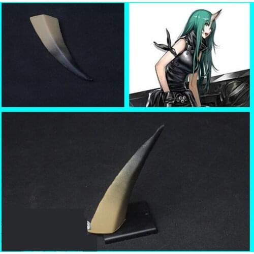 New Game Arknights Cosplay Hoshiguma Horns Head Clip Headwear Hairwear Cosplay Props Cosplay Accessories Hair Clip Halloween